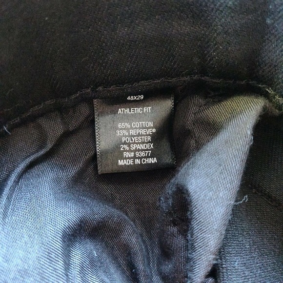 Shaquille O'Neal XLG NEW Men's Pants Athletic Fit Black Size 48 Inseam 29. - Picture 7 of 7